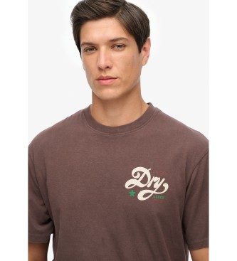 Superdry Tap Room Oversized T-shirt brown