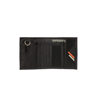 Superdry Portafoglio bifold in tela dal design mimetico a tre ante