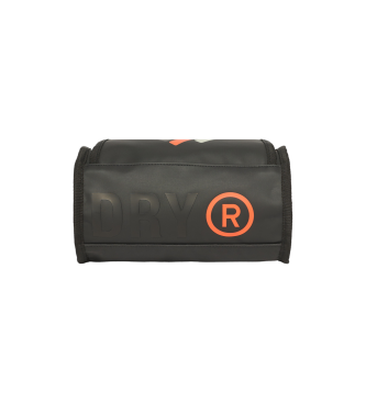 Superdry Black canvas toiletry bag