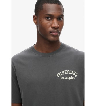 Superdry Tattoo Rckengrafik Lose T-shirt grau