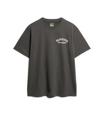 Superdry Tattoo Rckengrafik Lose T-shirt grau