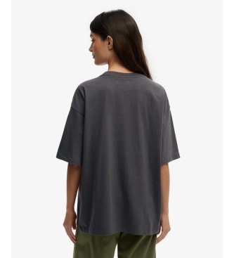 Superdry Tattoo Embellish Oversized T-shirt grey