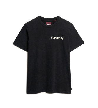 Superdry T-shirt graphique Tattoo noir