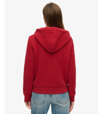 Superdry Sudadera con capucha y grfico Tattoo Script rojo