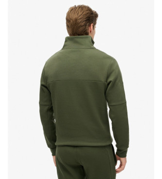 Superdry Sweatshirt ample  demi-fermeture clair vert tech  