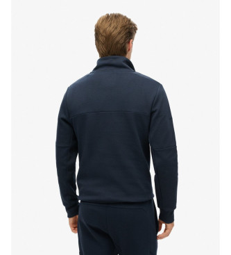 Superdry Tech marine half zip los sweatshirt