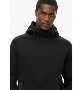 Superdry Sweat  capuche ample avec logo Tech  noir