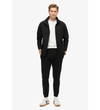 Superdry Loose fitting tracksuit jacket with Tech logo black