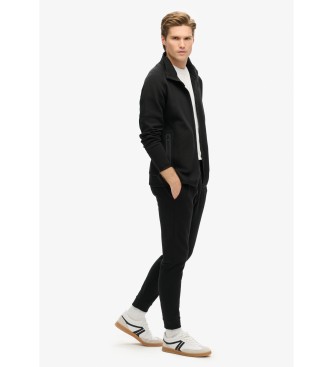 Superdry Loose fitting tracksuit jacket with Tech logo black