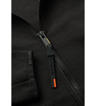 Superdry Loose fitting tracksuit jacket with Tech logo black