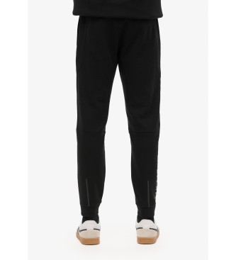 Superdry Tapered leg jogger trousers with Tech logo black 