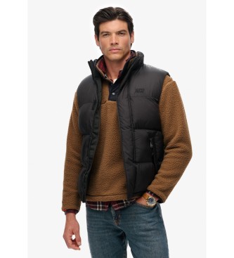 Superdry Colete acolchoado Tech preto