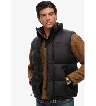 Superdry Colete acolchoado Tech preto