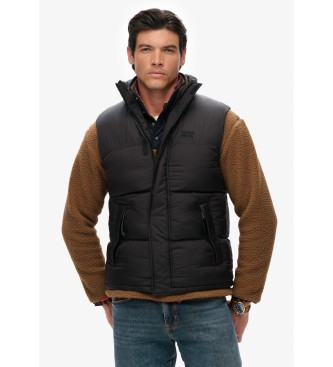 Superdry Colete acolchoado Tech preto