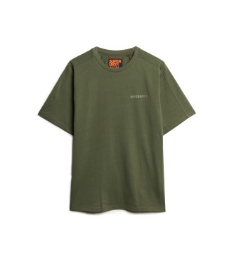 Superdry Tech green T-shirt med avslappnad passform