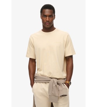 Superdry Tech beige t-shirt med afslappet pasform