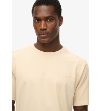 Superdry Tech beige t-shirt med avslappnad passform