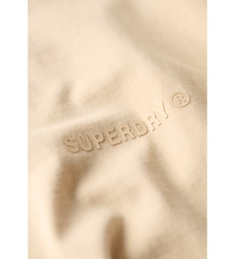 Superdry T-shirt tecnica beige dalla vestibilit comoda