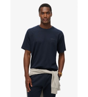 Superdry Tech marineblau T-Shirt in lockerer Passform