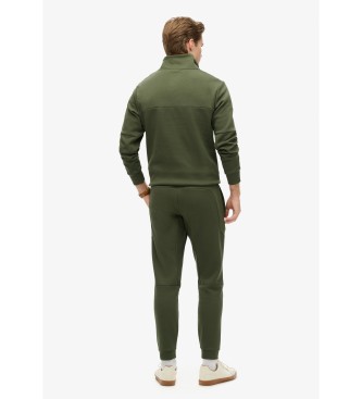 Superdry Tech tapered leg jogger trousers green