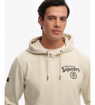 Superdry Sweater Tokyo Narrative Loose beige