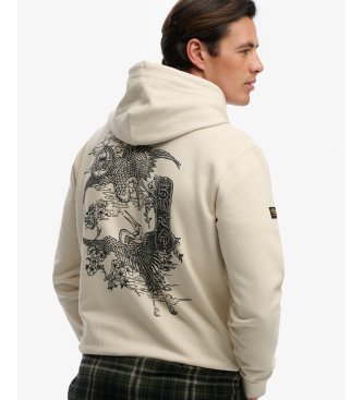 Superdry Sweater Tokyo Narrative Loose beige