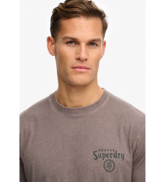 Superdry Camiseta Tokyo Narrative marrón