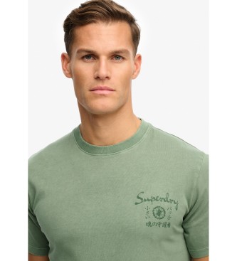Superdry Maglietta Tokyo Narrative Loose verde