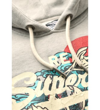 Superdry Felpa grigia Tokyo Vl