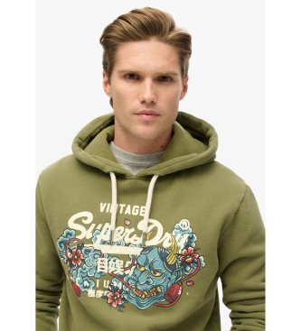 Superdry Felpa verde Tokyo Vl