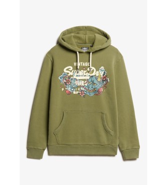 Superdry Sudadera Tokyo Vl verde