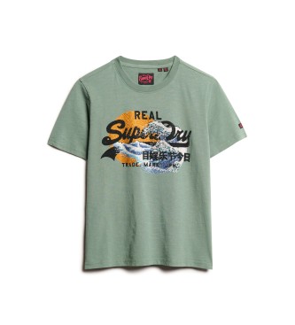 Superdry Tokyo Vl T-shirt green