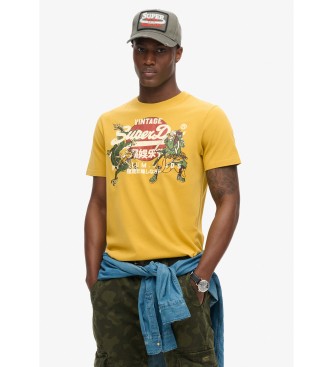 Superdry T-shirt grfica Tokyo Vl amarelo