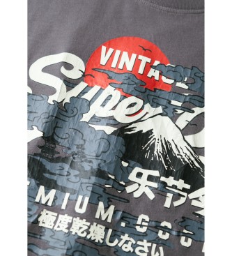 Superdry Camiseta grfica Tokyo gris