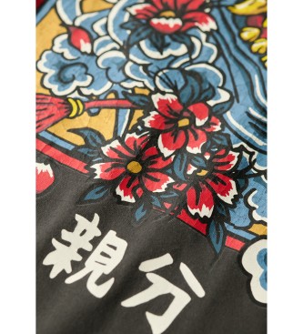 Superdry Tokyo Vl Grafisch T-shirt grijs 