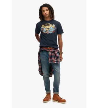 Superdry Tokio Vl Grafisch T-shirt marine