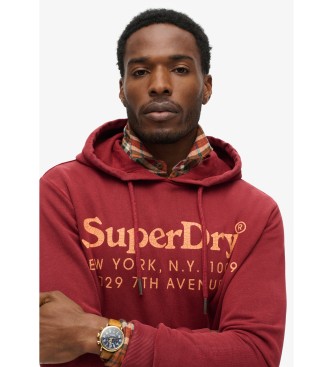 Superdry Mikina Tonal Venue red