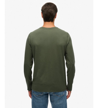 Superdry T-shirt essentiel classique vert fonc