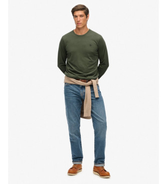 Superdry T-shirt essentiel classique vert fonc