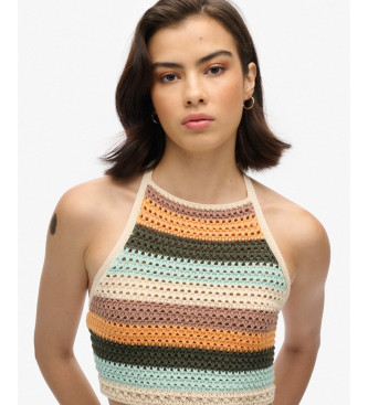 Superdry Multicoloured Crochet Halter Top