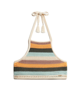 Superdry Multicoloured Crochet Halter Top