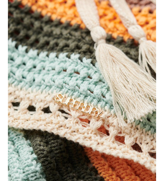 Superdry Multicoloured Crochet Halter Top