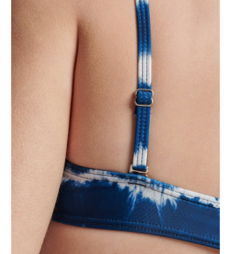 Superdry Blue tie-dye bikini top