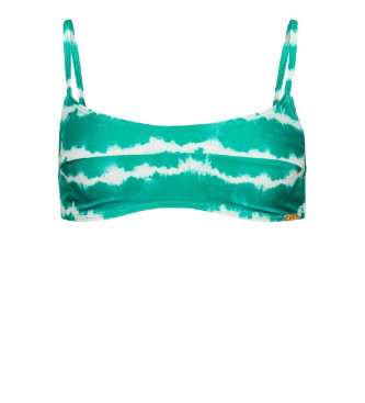 Superdry Turquoise tie-dye bikini top