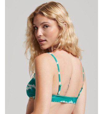 Superdry Turquoise tie-dye bikini top