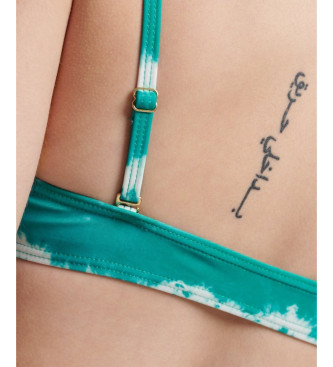 Superdry Turquoise tie-dye bikini top