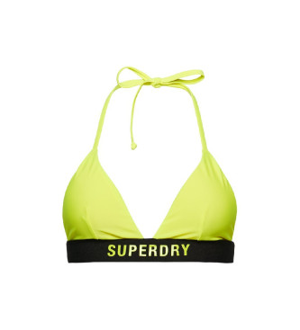 Superdry Top de bikini elstico de tringulos verde