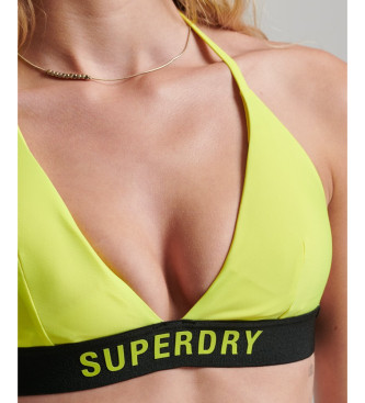 Superdry Top de bikini elstico de tringulos verde