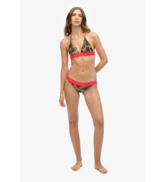 Superdry Top de biquni triangular com logtipo verde