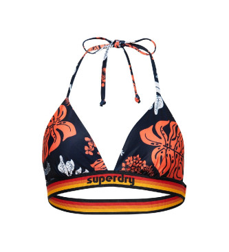 Superdry Haut de bikini triangle avec logo vintage marine